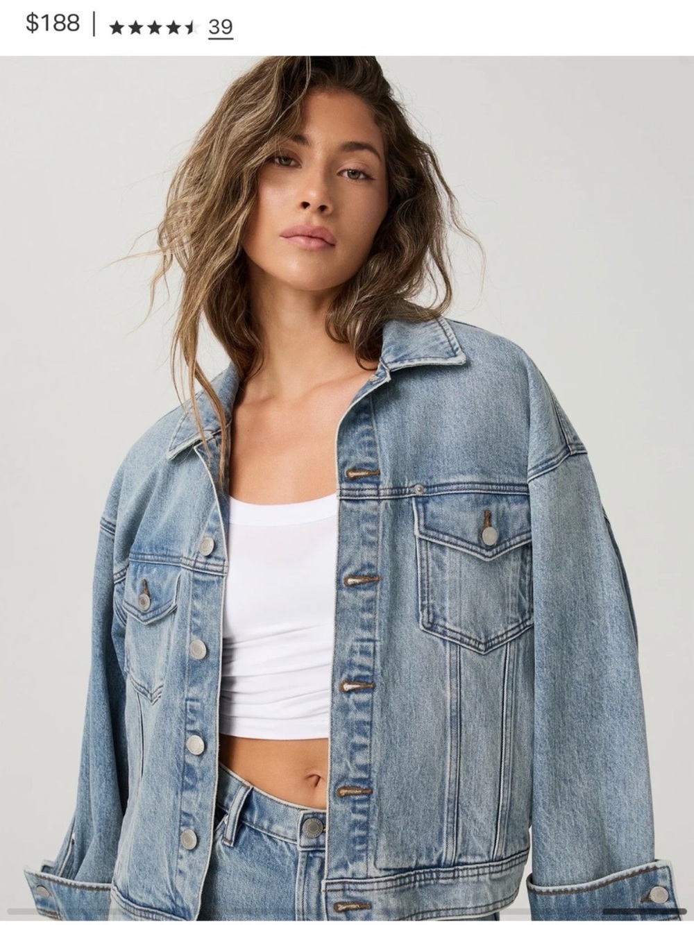 Vuori Light Wash Denim Jean Jacket
